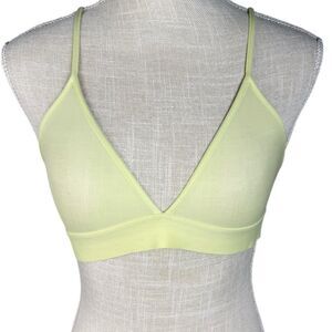 Pepper Soft Yellow Ultra Fine Wire Free Triangle Bralette